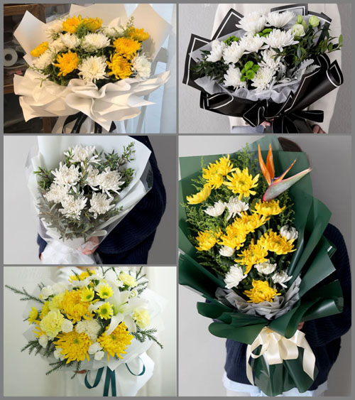 江苏南京雨花台区梅山街道白事花束代送